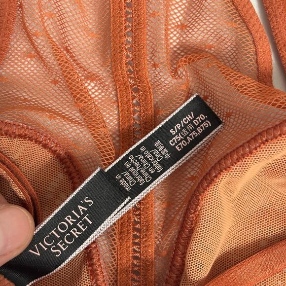 Victoria’s Secret Very Sexy Lace Bralette in Rust Orange - Size S - Picture 4 of 5